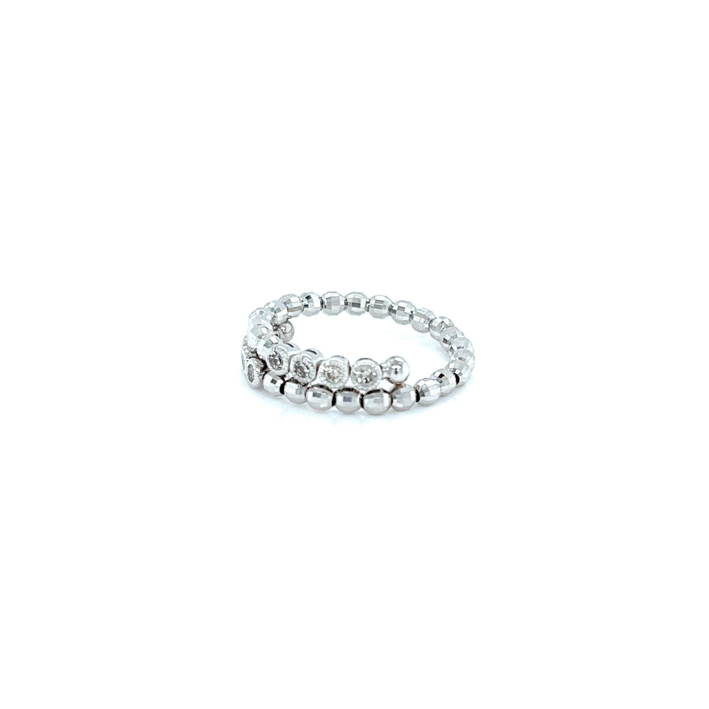 Bezel Half Eternity Flexi Ring 0.25ct - JMW Jewelry Wholesale