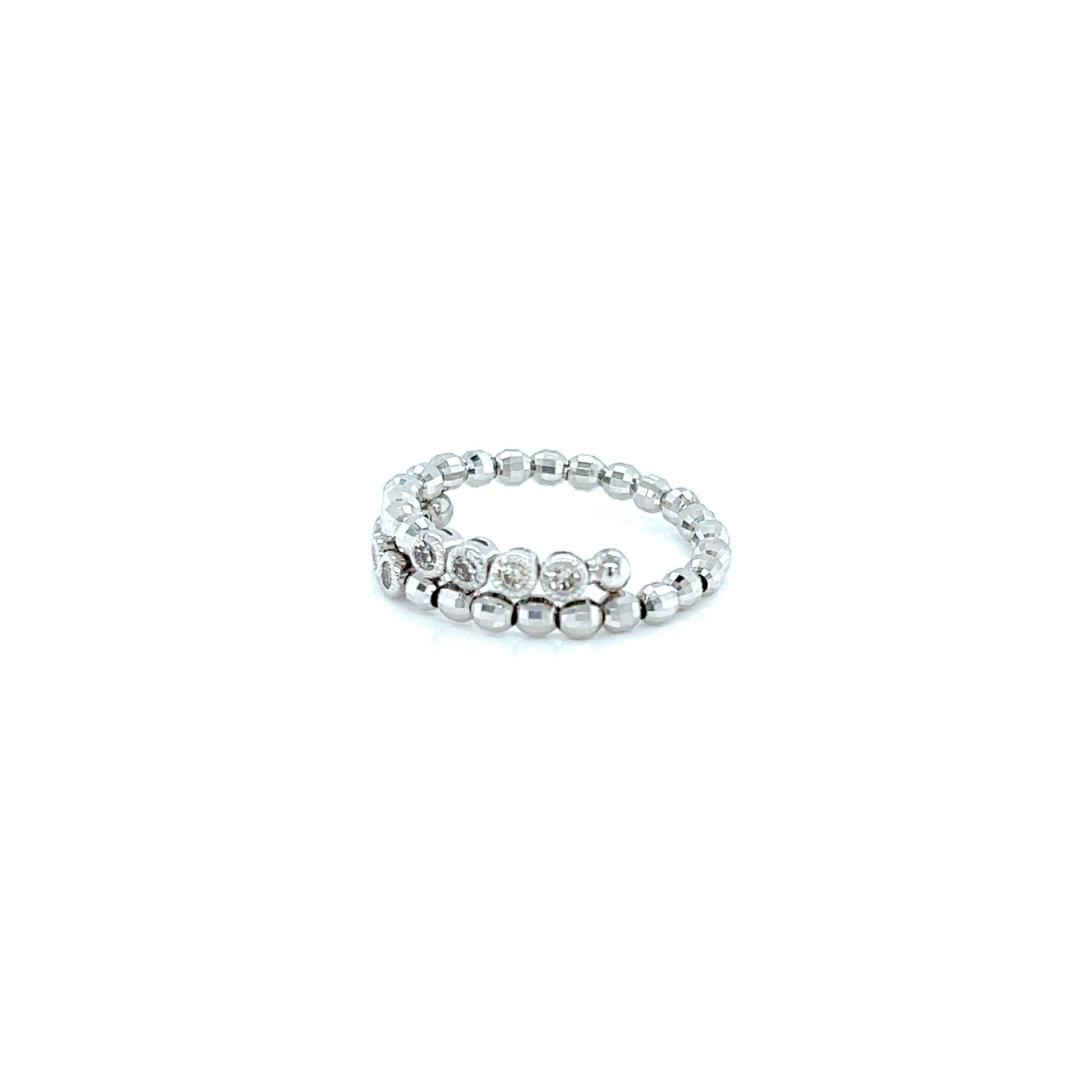 Bezel Half Eternity Flexi Ring 0.25ct - JMW Jewelry Wholesale