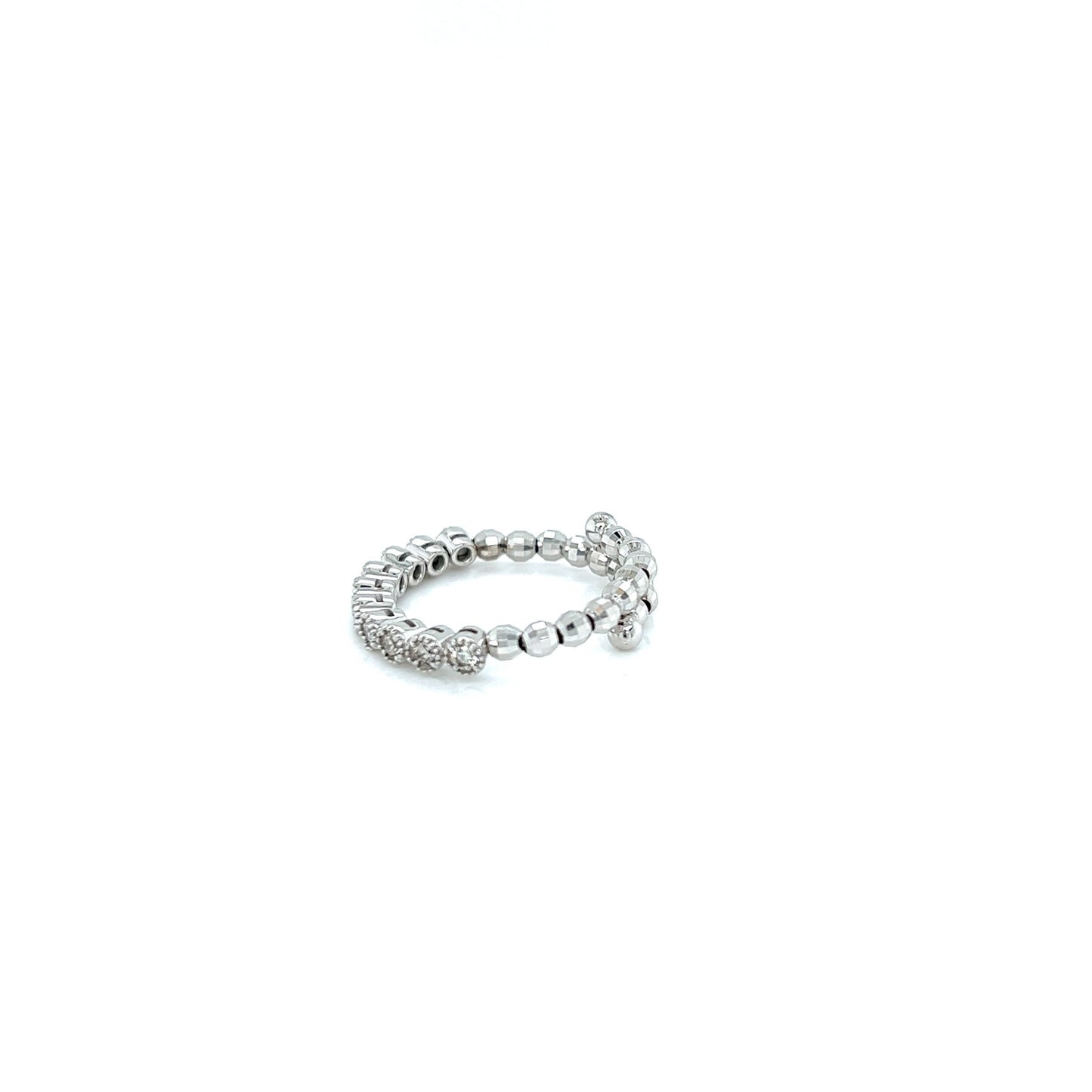 Bezel Half Eternity Flexi Ring 0.3ct - JMW Jewelry Wholesale