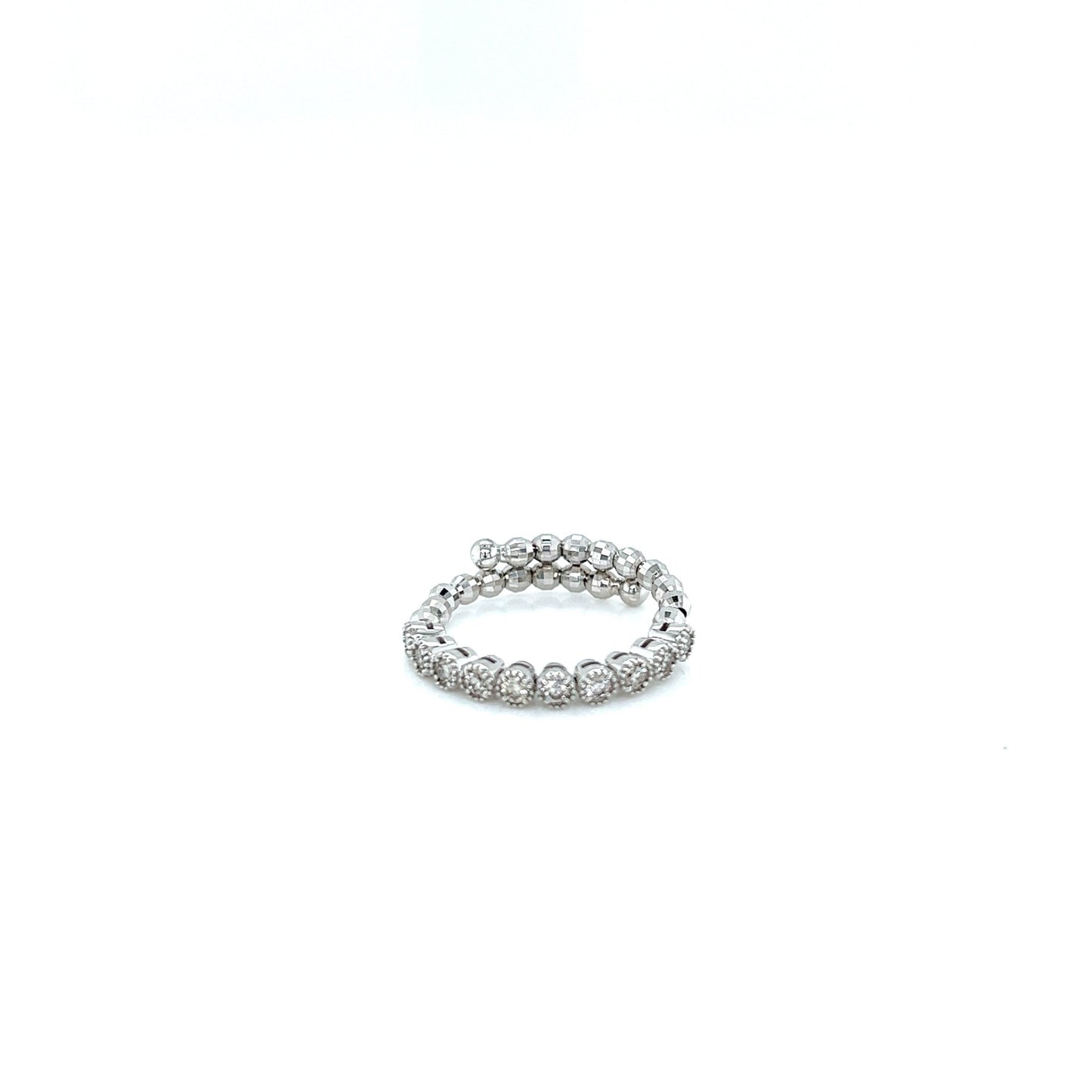 Bezel Half Eternity Flexi Ring 0.3ct - JMW Jewelry Wholesale