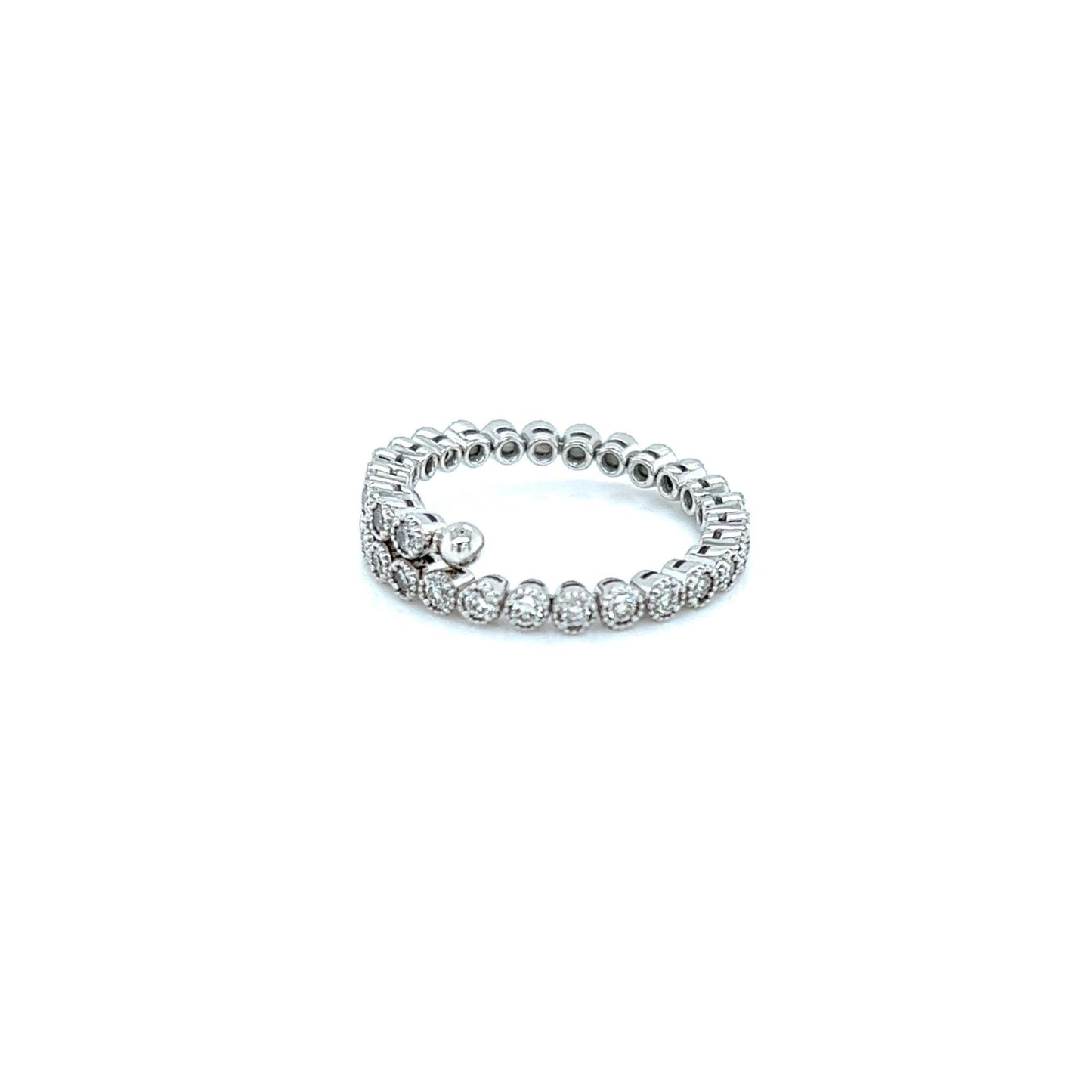 Bezel Half Eternity Flexi Ring 0.6ct - JMW Jewelry Wholesale