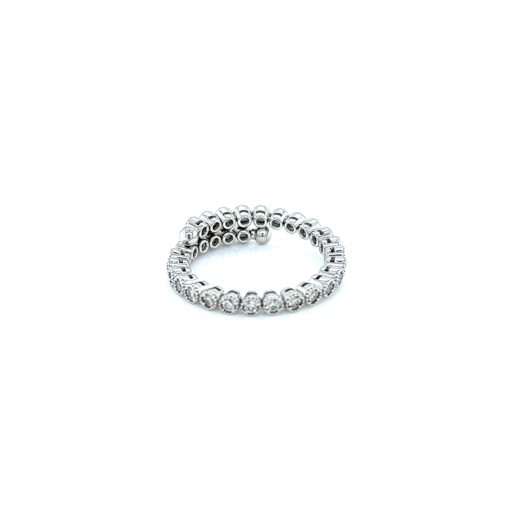 Bezel Half Eternity Flexi Ring 0.6ct - JMW Jewelry Wholesale