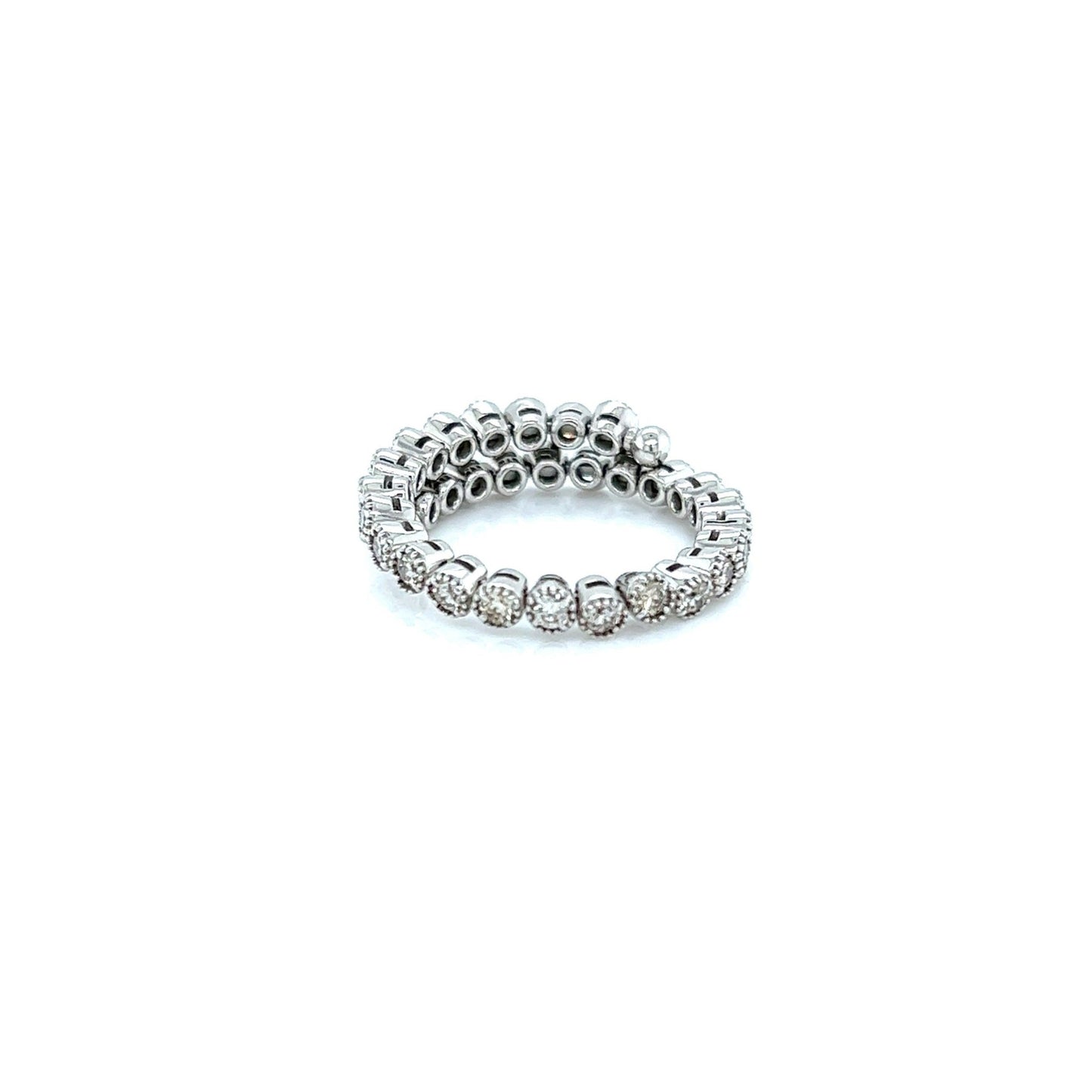 Bezel Half Eternity Flexi Ring 1ct - JMW Jewelry Wholesale
