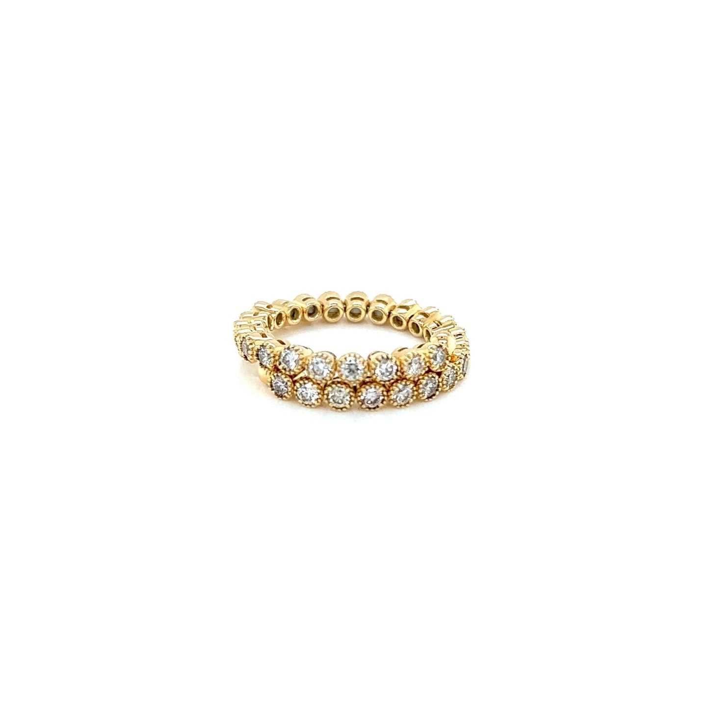 Bezel Half Eternity Flexi Ring 1ct - JMW Jewelry Wholesale