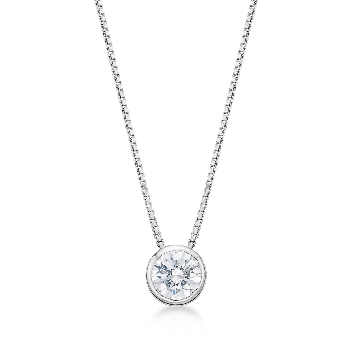 Bezel Necklace 0.2ct - JMW Jewelry Wholesale