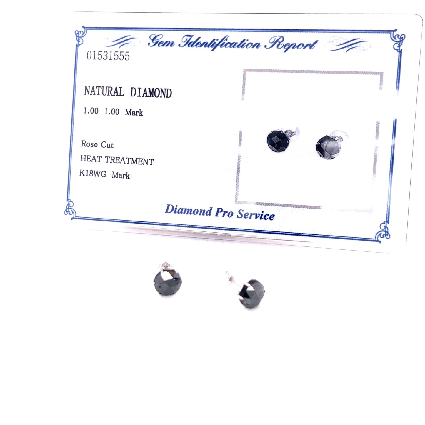 Black Diamond Earrings 2ct - JMW Jewelry Wholesale