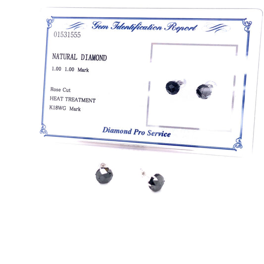 Black Diamond Earrings 2ct - JMW Jewelry Wholesale