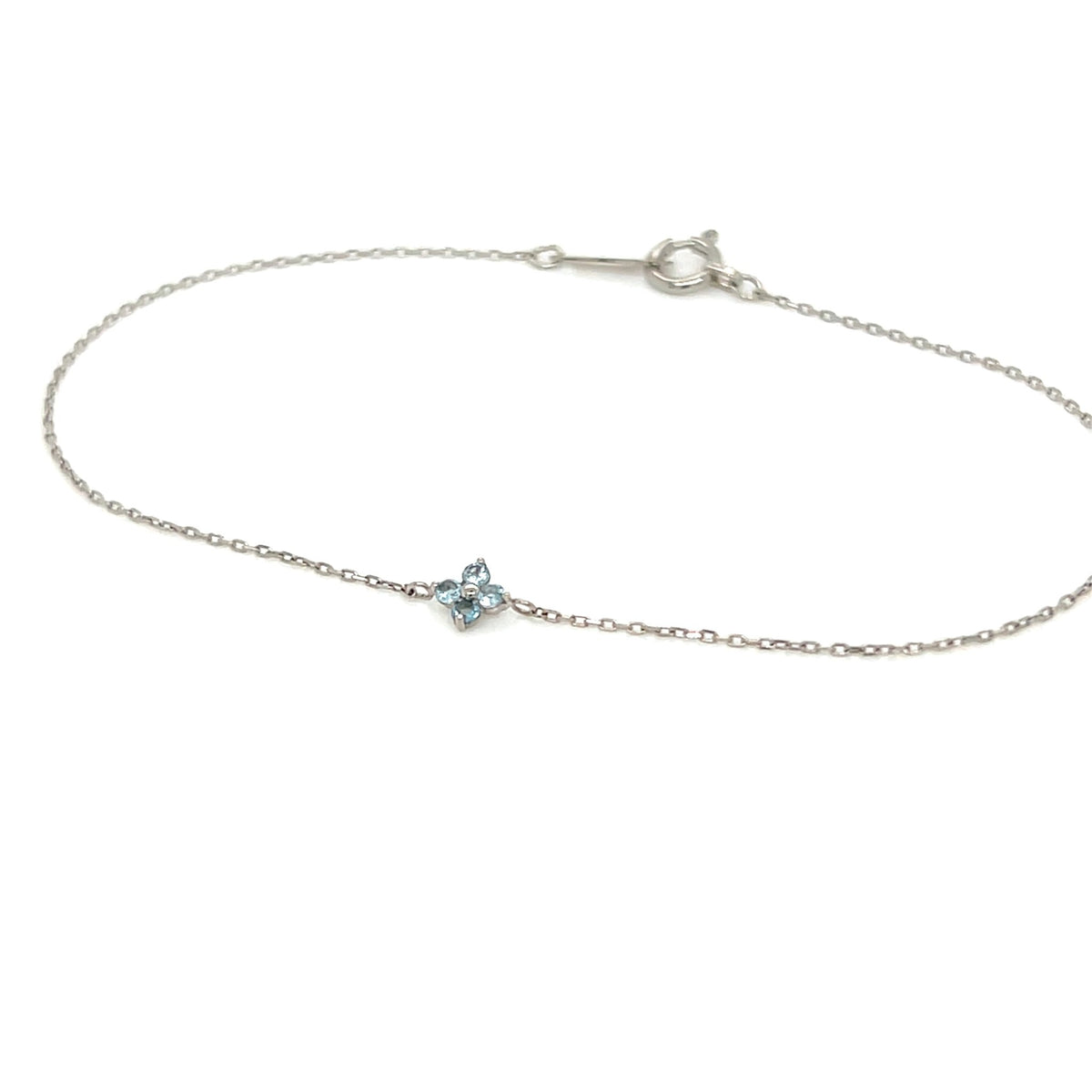 Blue Topaz Clover Bracelet - JMW Jewelry Wholesale
