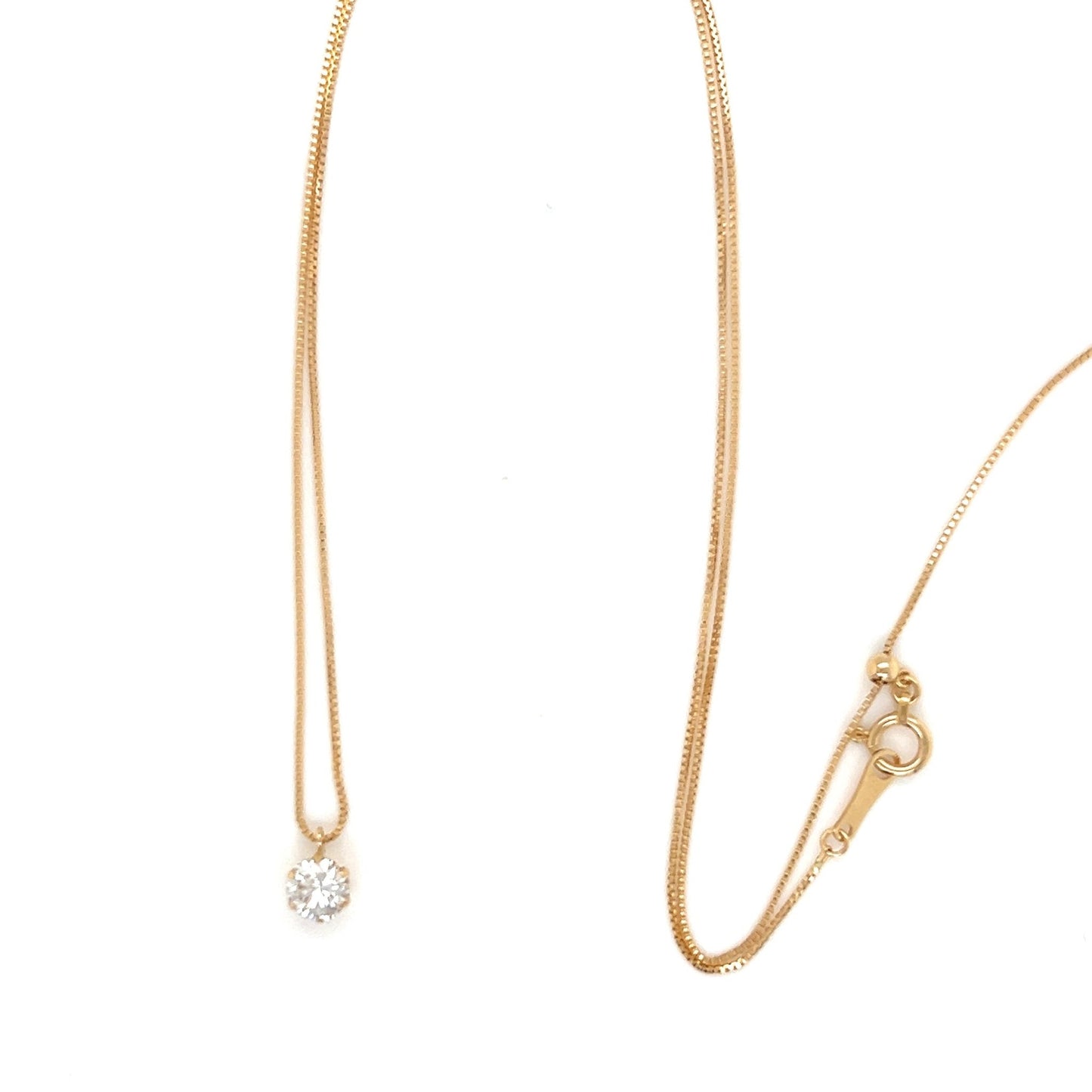 CGL Single Dia Necklace 0.416ct K18YG - JMW Jewelry Wholesale