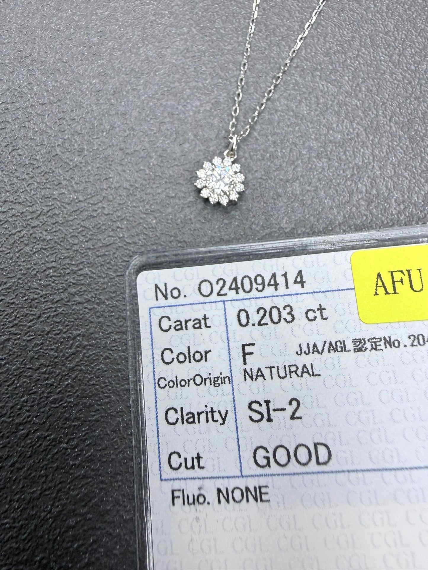 CGL Sunflower Necklace 0.2ct - JMW Jewelry Wholesale