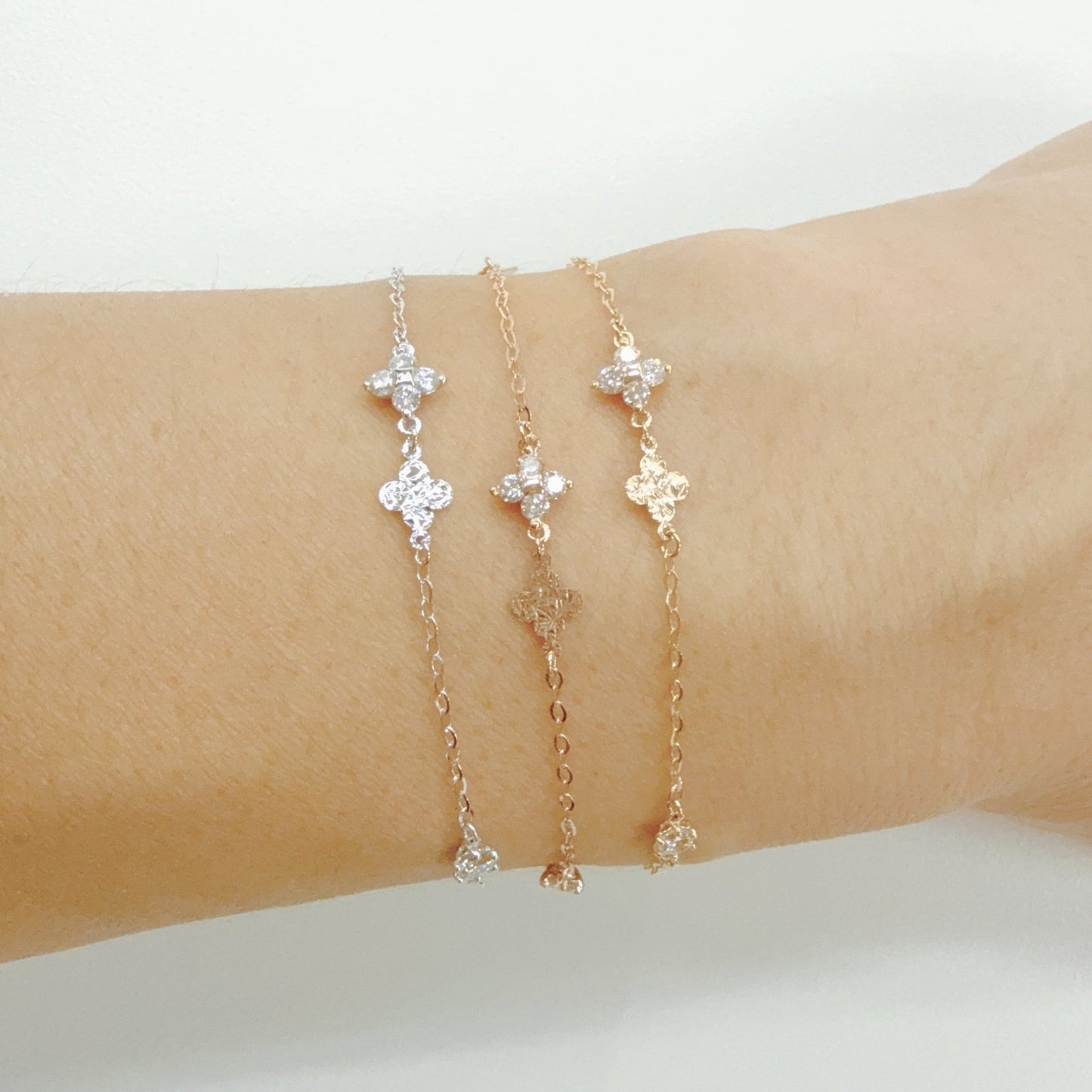 Clover Station Bracelet 0.21ct - JMW Jewelry Wholesale