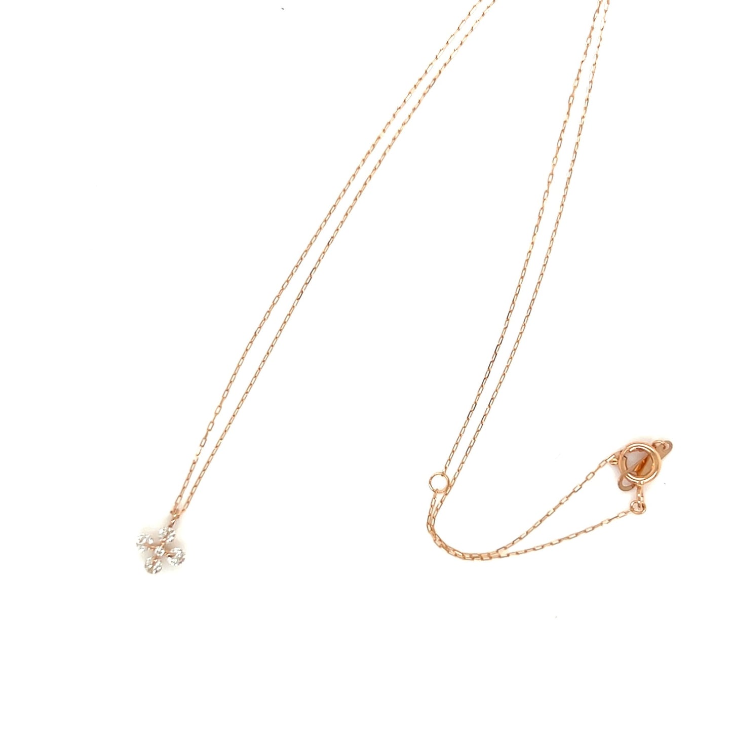 Cross Flower Necklace 0.12ct - JMW Jewelry Wholesale