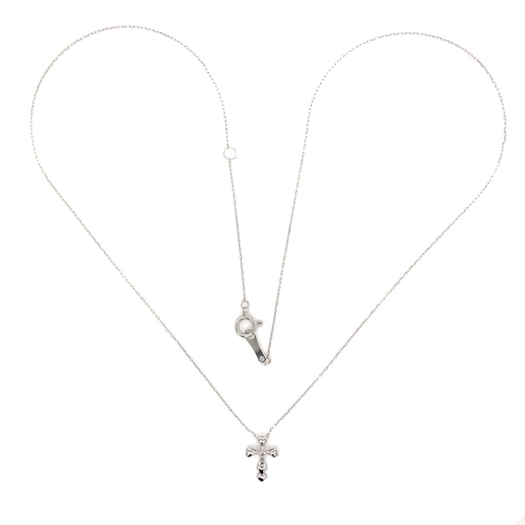 Cross Heart Necklace 0.01ct - JMW Jewelry Wholesale