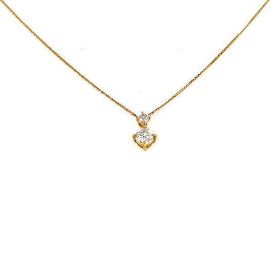 Dangle Dia Necklace 0.3ct - JMW Jewelry Wholesale