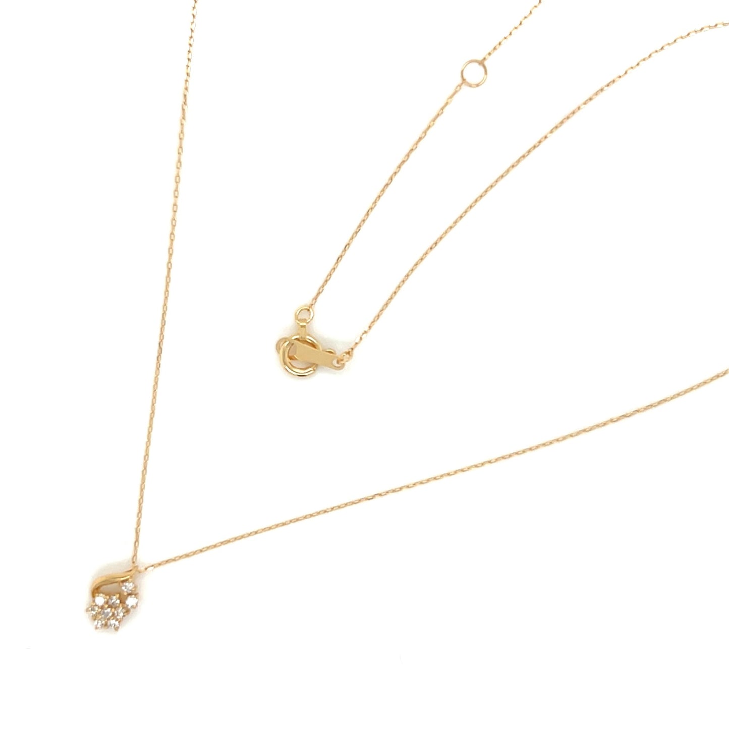 Dangle Flower Necklace 0.08ct - JMW Jewelry Wholesale