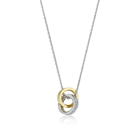 Double Loop Necklace 0.1ct - JMW Jewelry Wholesale