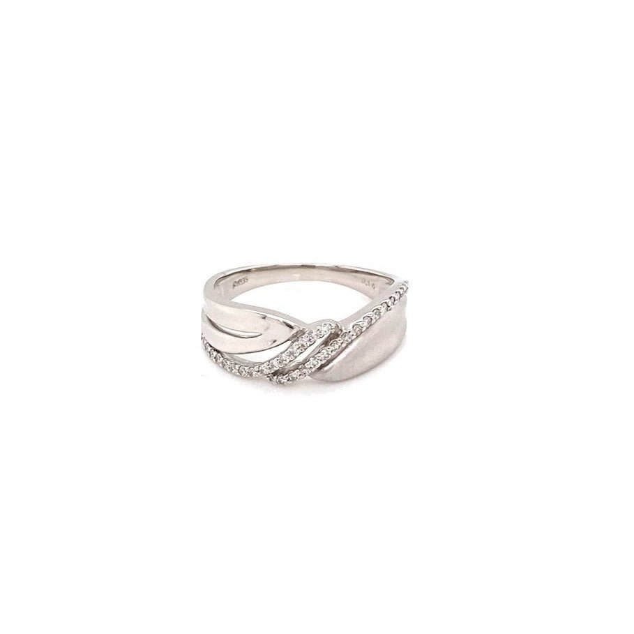 Double Wave Ring 0.16ct - JMW Jewelry Wholesale