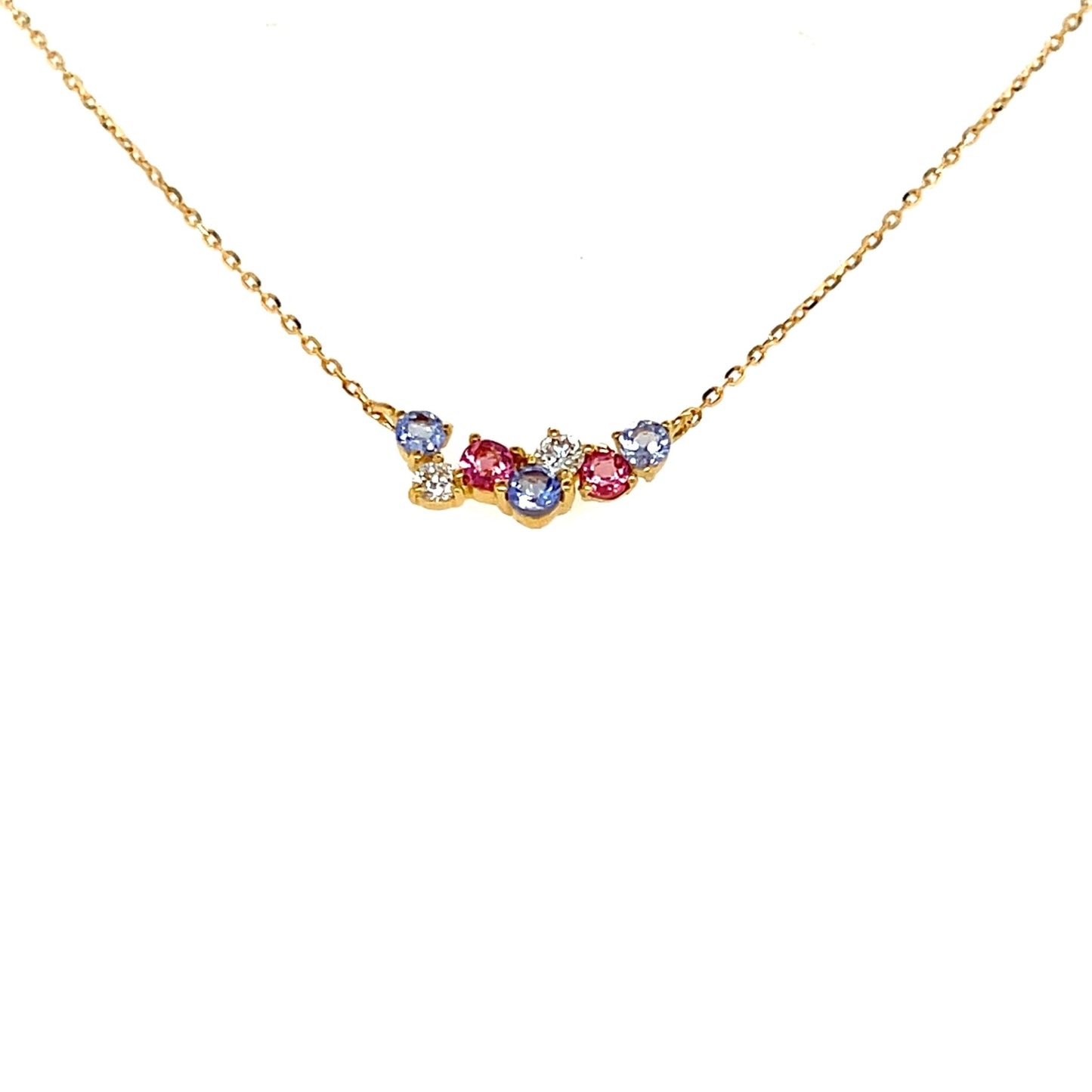 Dreamy Wavy Smile Necklace 0.07ct - JMW Jewelry Wholesale