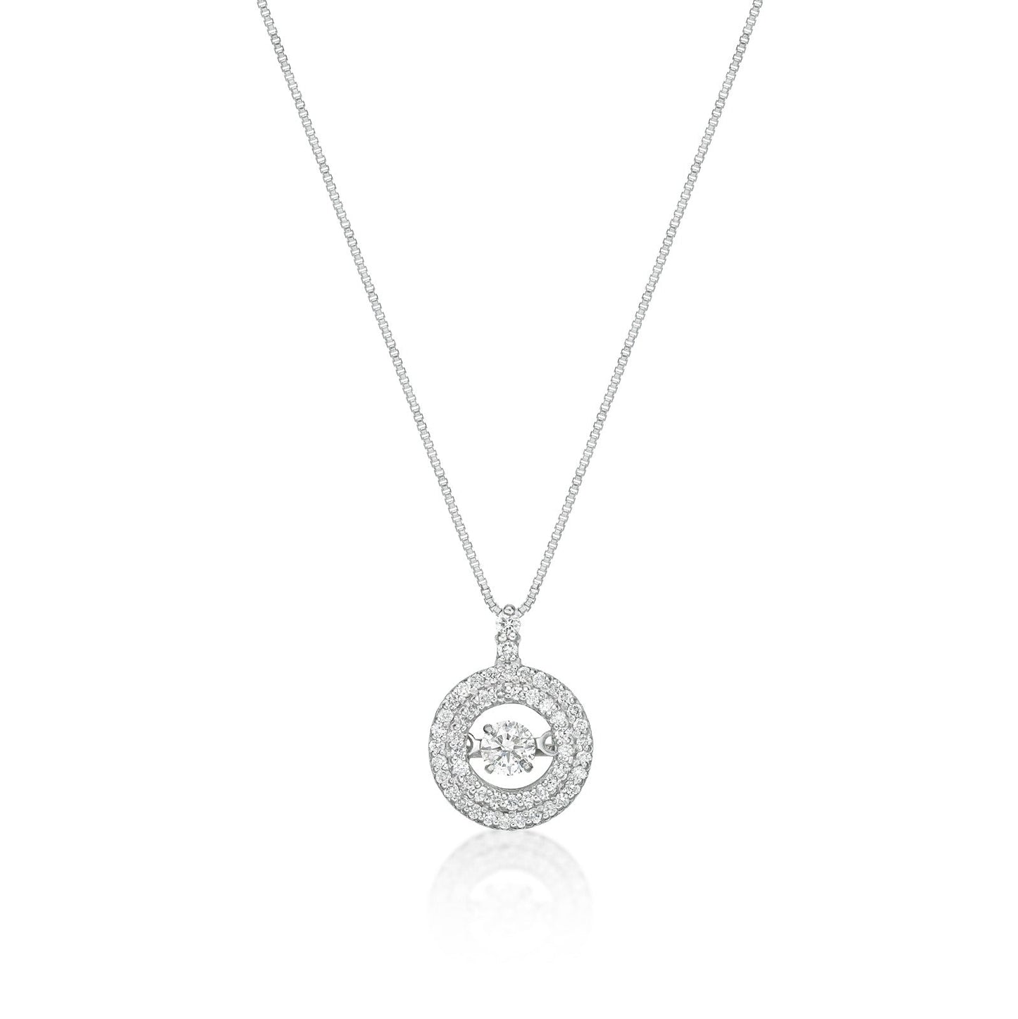 DS Double Wreath Necklace 0.15/0.22ct - JMW Jewelry Wholesale