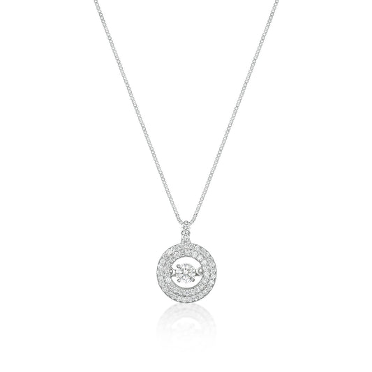 DS Double Wreath Necklace 0.15/0.22ct - JMW Jewelry Wholesale