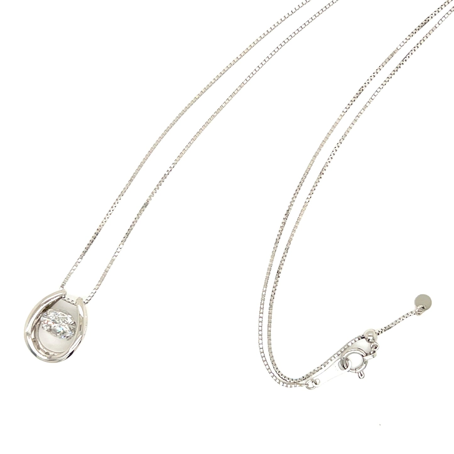 DS Horseshoe Necklace 1ct - JMW Jewelry Wholesale
