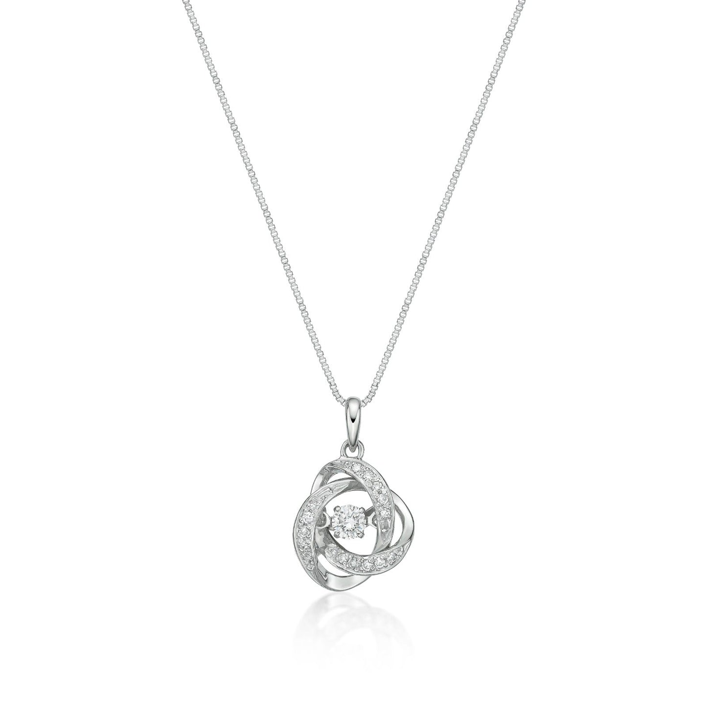DS Swirl Necklace 0.05/0.05ct - JMW Jewelry Wholesale