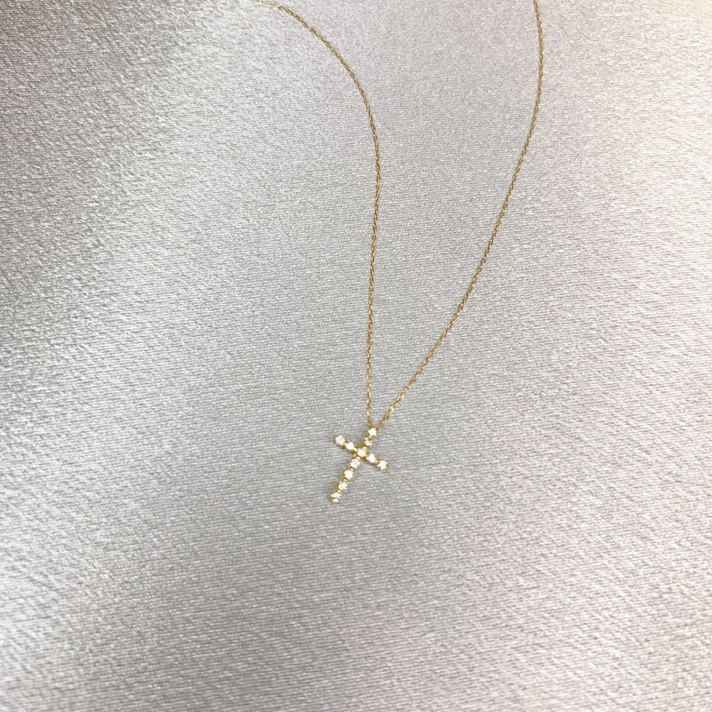 Fine Cross Necklace 0.1ct - JMW Jewelry Wholesale
