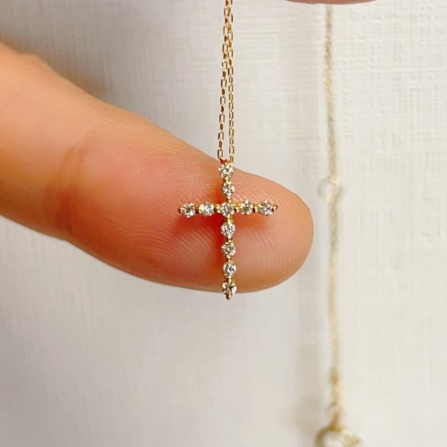 Fine Cross Necklace 0.1ct - JMW Jewelry Wholesale