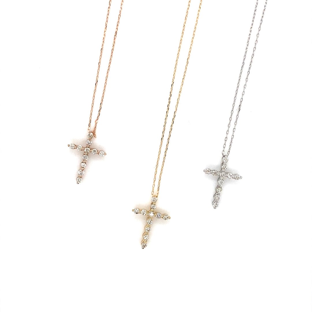Fine Cross Necklace 0.1ct - JMW Jewelry Wholesale