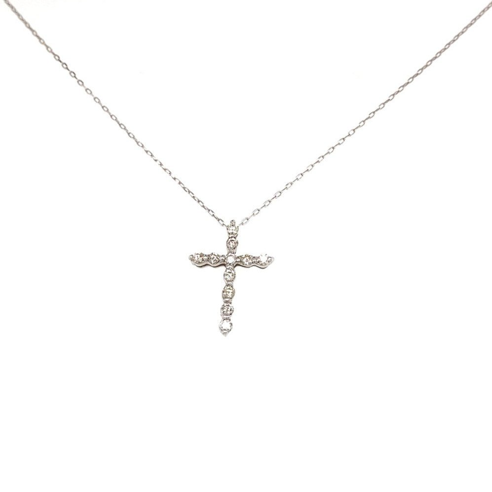 Fine Cross Necklace 0.1ct - JMW Jewelry Wholesale