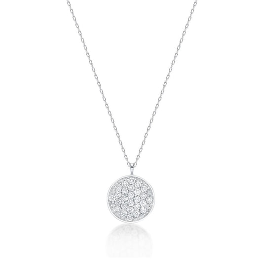Flat Round Necklace 0.3ct - JMW Jewelry Wholesale