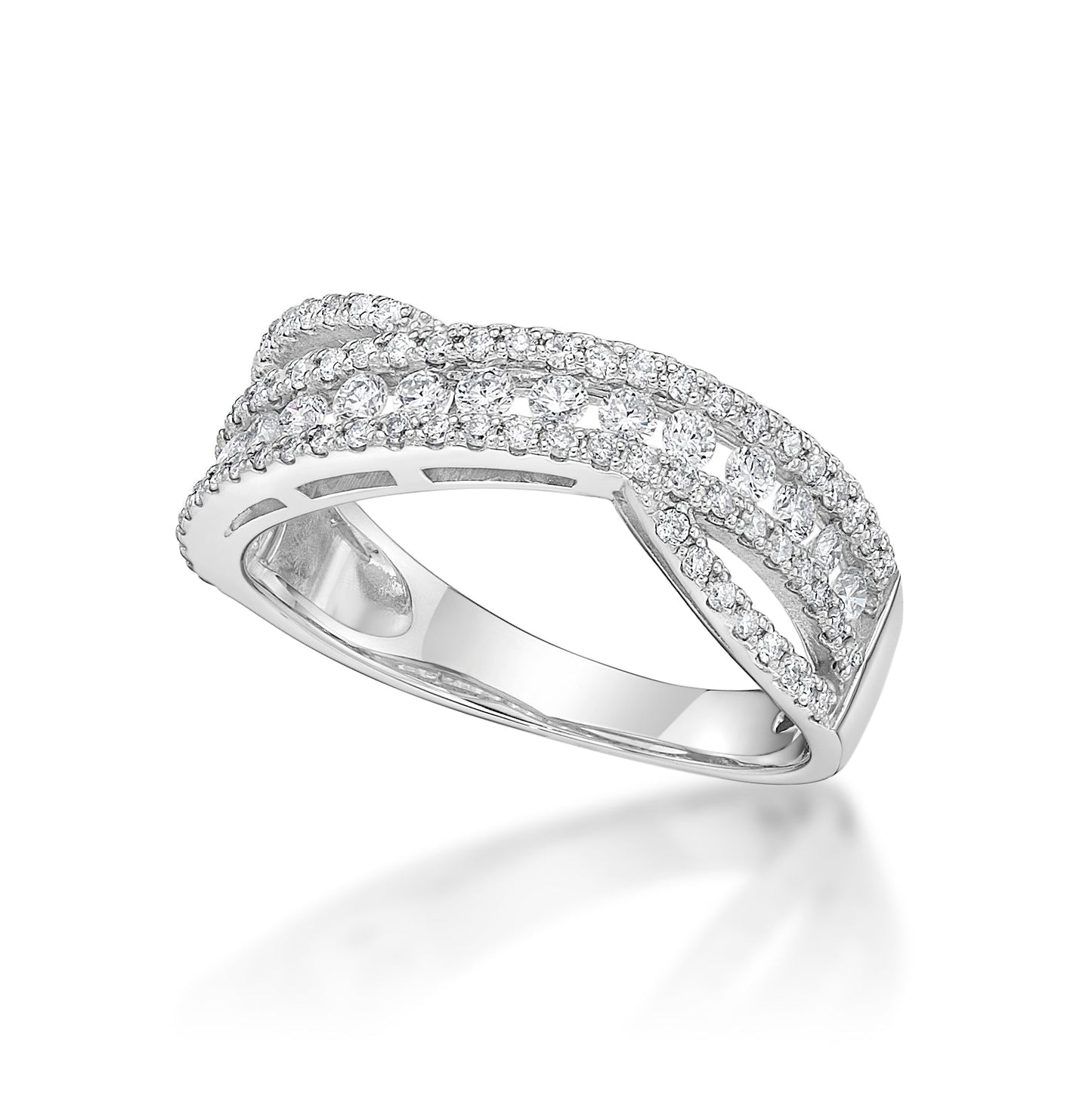 Flat Wave Ring 0.6ct - JMW Jewelry Wholesale