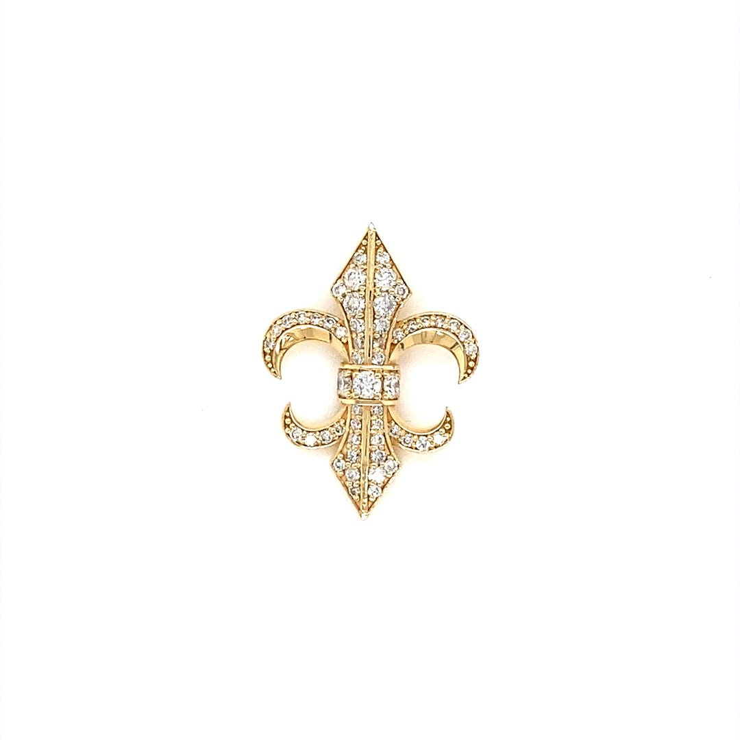 Fleur - de - lis Pendant 0.5ct - JMW Jewelry Wholesale