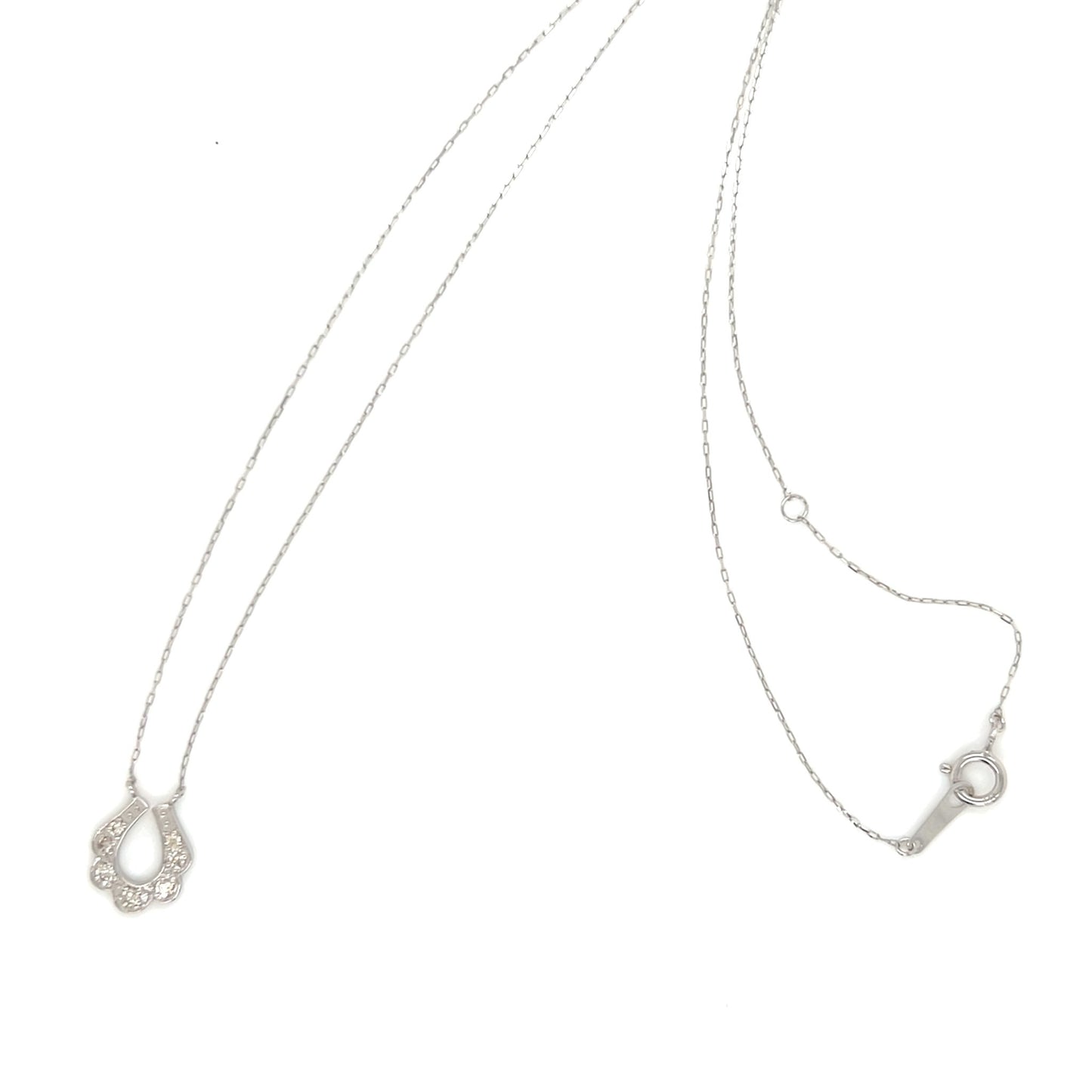 Floral Horseshoe Pendant 0.1ct - JMW Jewelry Wholesale