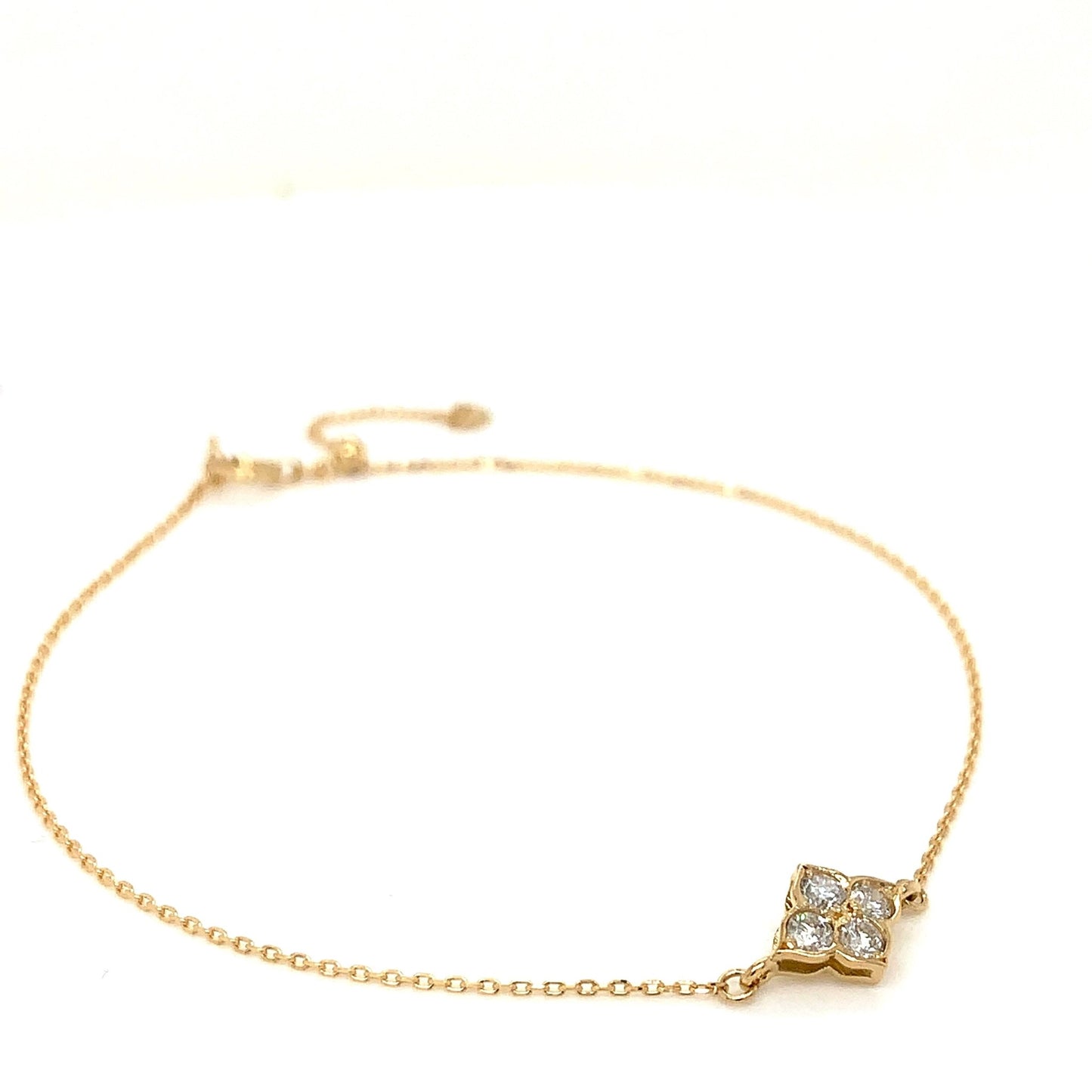 Four petal tip flower Bracelet 0.2ct - JMW Jewelry Wholesale