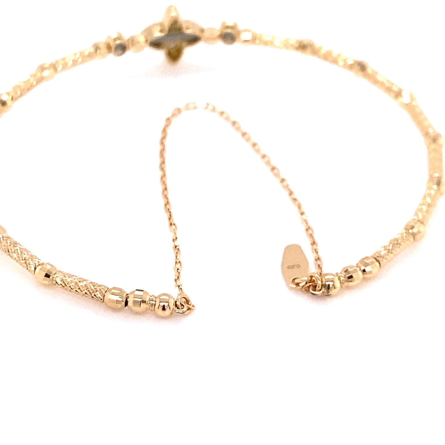 Four Petal Tip Flower Flexi Bangle 0.2ct - JMW Jewelry Wholesale