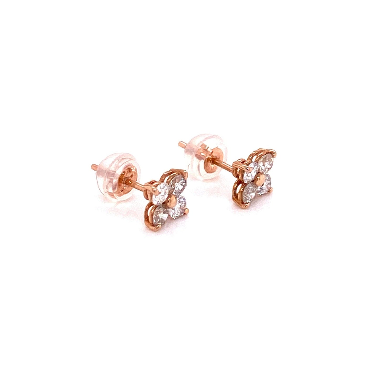 Four petals Flower earrings 0.5ct - JMW Jewelry Wholesale