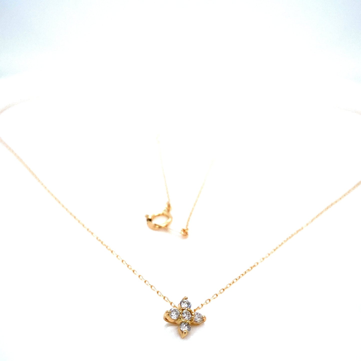 Four - pointed star Necklace 0.1ct - JMW Jewelry Wholesale