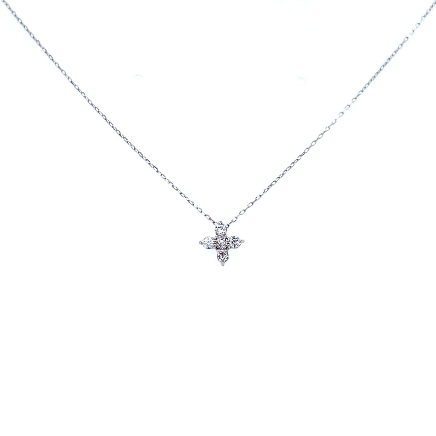 Four - pointed star Necklace 0.1ct - JMW Jewelry Wholesale