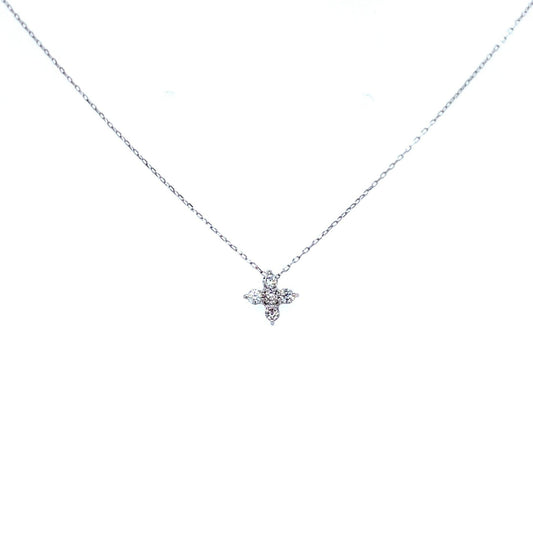 Four - pointed star Necklace 0.1ct - JMW Jewelry Wholesale