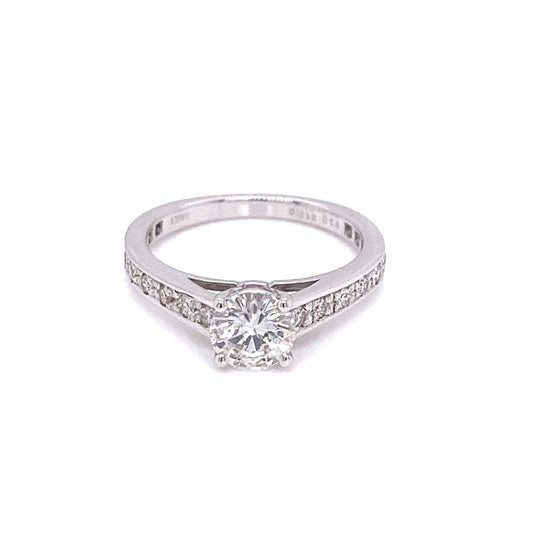 Four prong pave ring 0.5/0.16ct - JMW Jewelry Wholesale