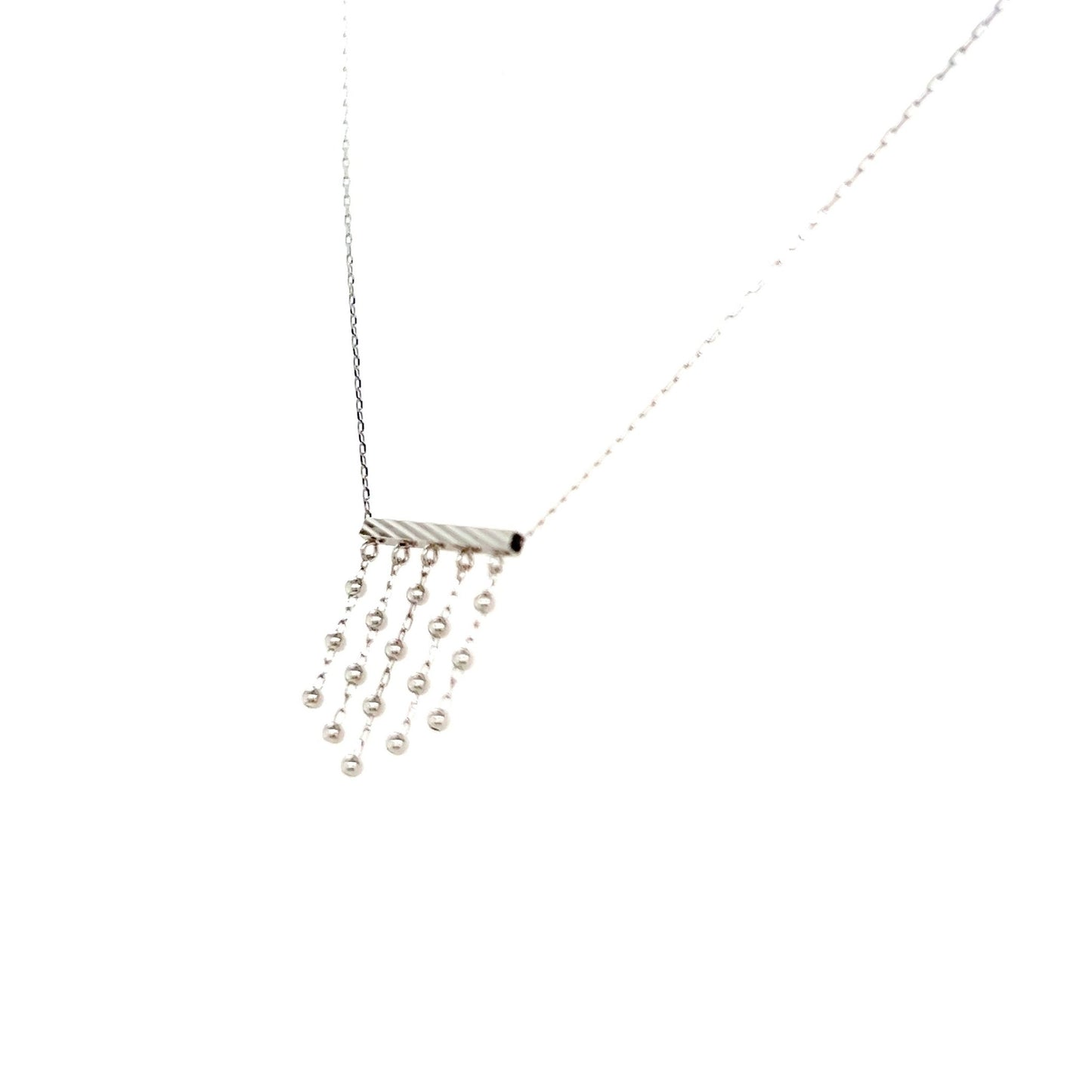 Gold 5 Dangle Beads Necklace - JMW Jewelry Wholesale