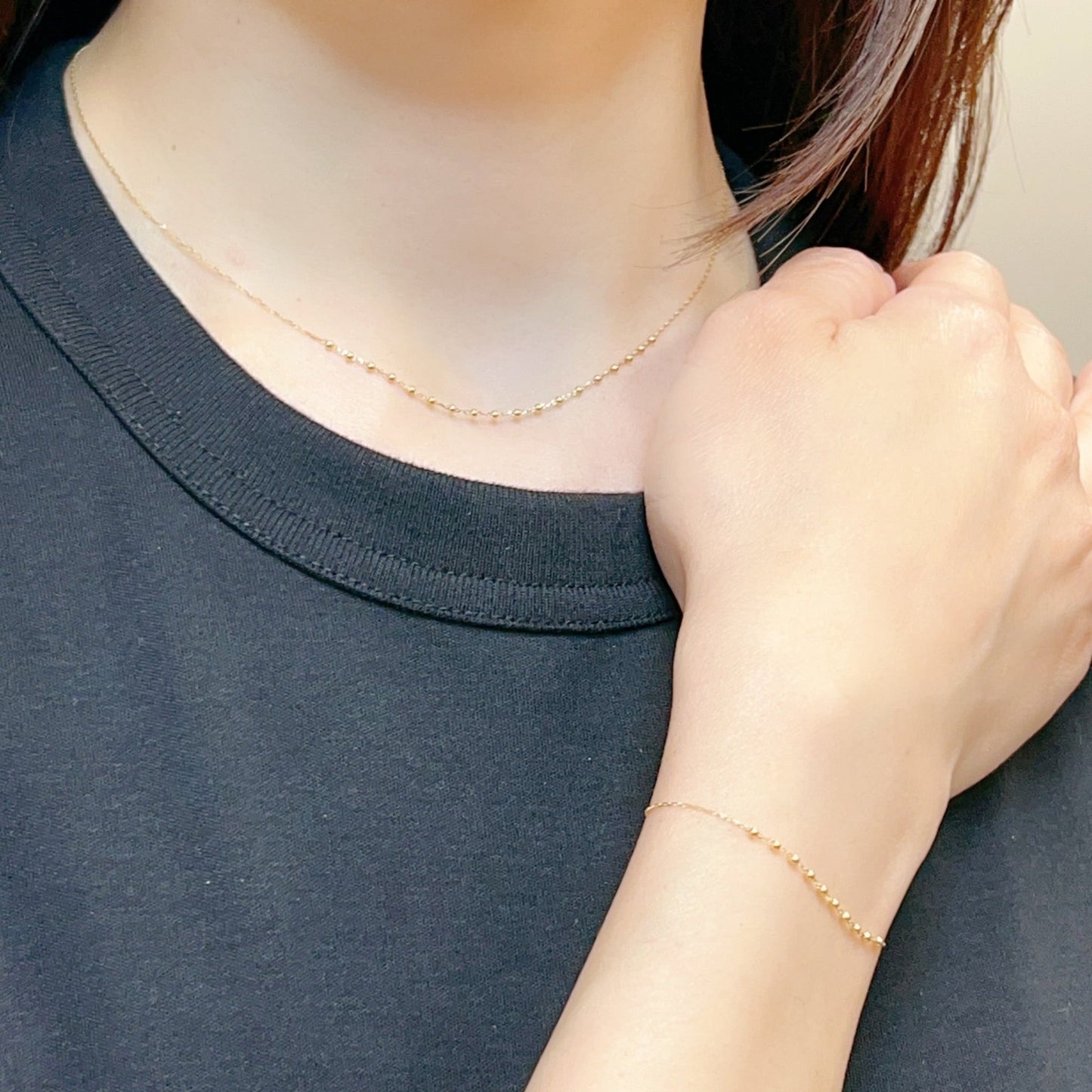 Gold Beads Necklace - JMW Jewelry Wholesale