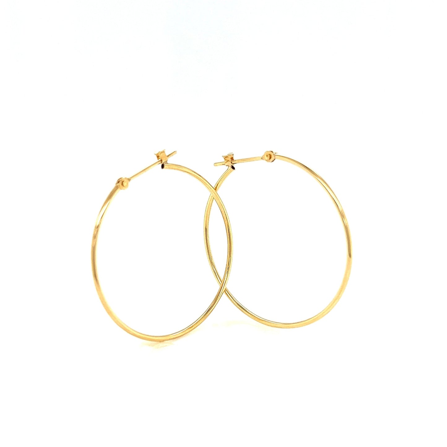 Gold Hoop Earrings L - JMW Jewelry Wholesale
