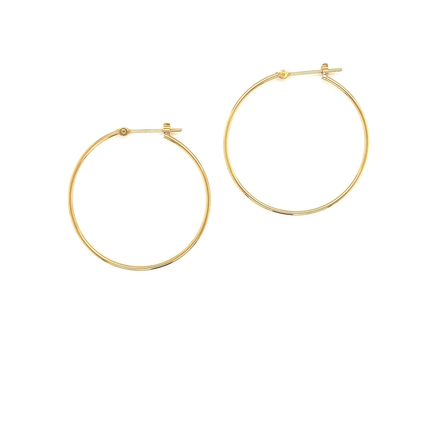 Gold Hoop Earrings L - JMW Jewelry Wholesale
