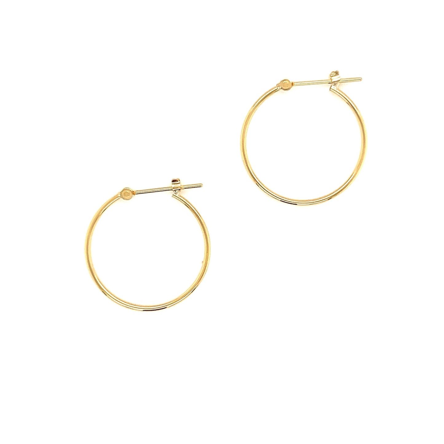 Gold Hoop Earrings M - JMW Jewelry Wholesale