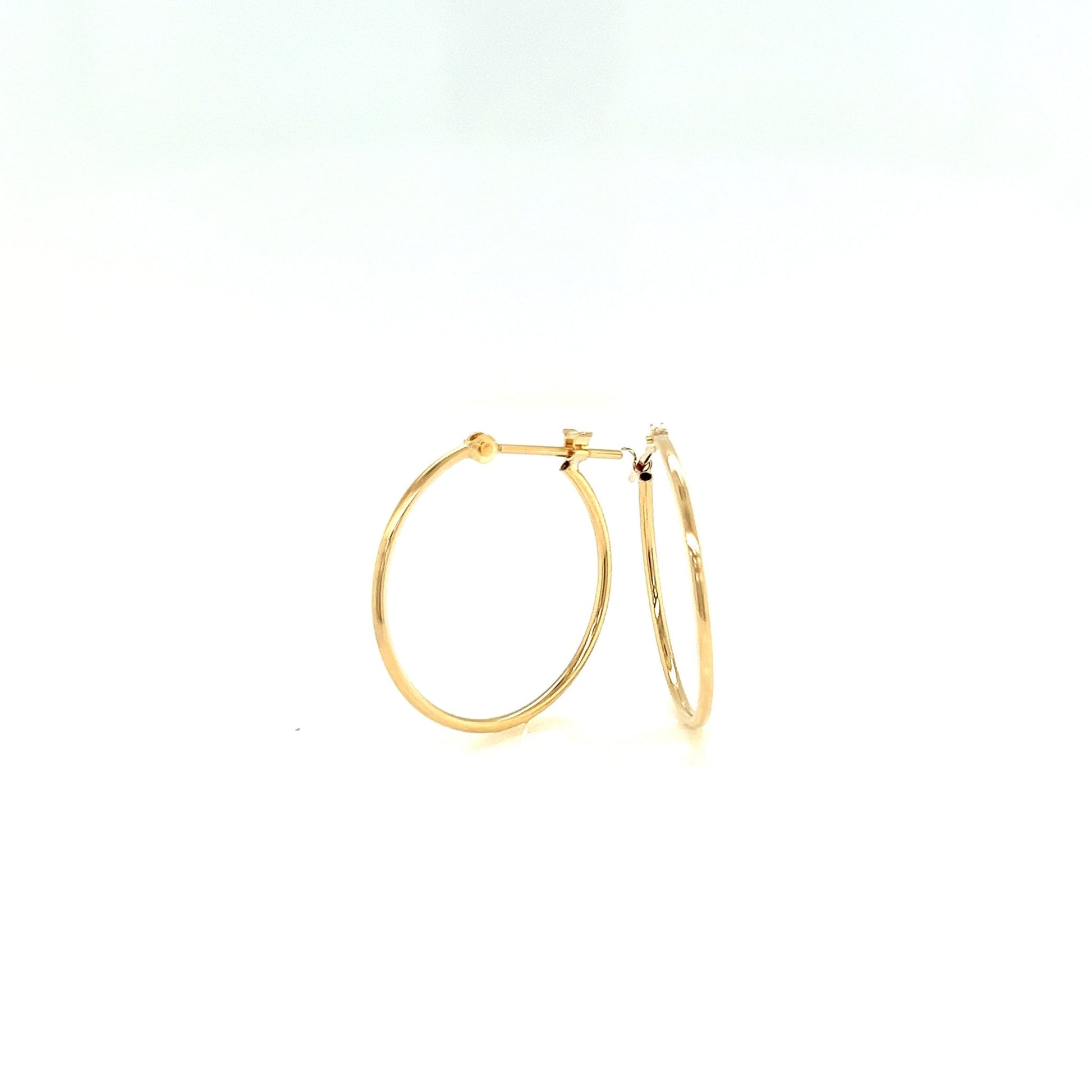 Gold Hoop Earrings M - JMW Jewelry Wholesale