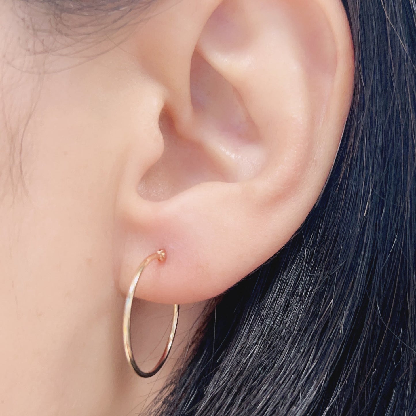 Gold Hoop Earrings M - JMW Jewelry Wholesale