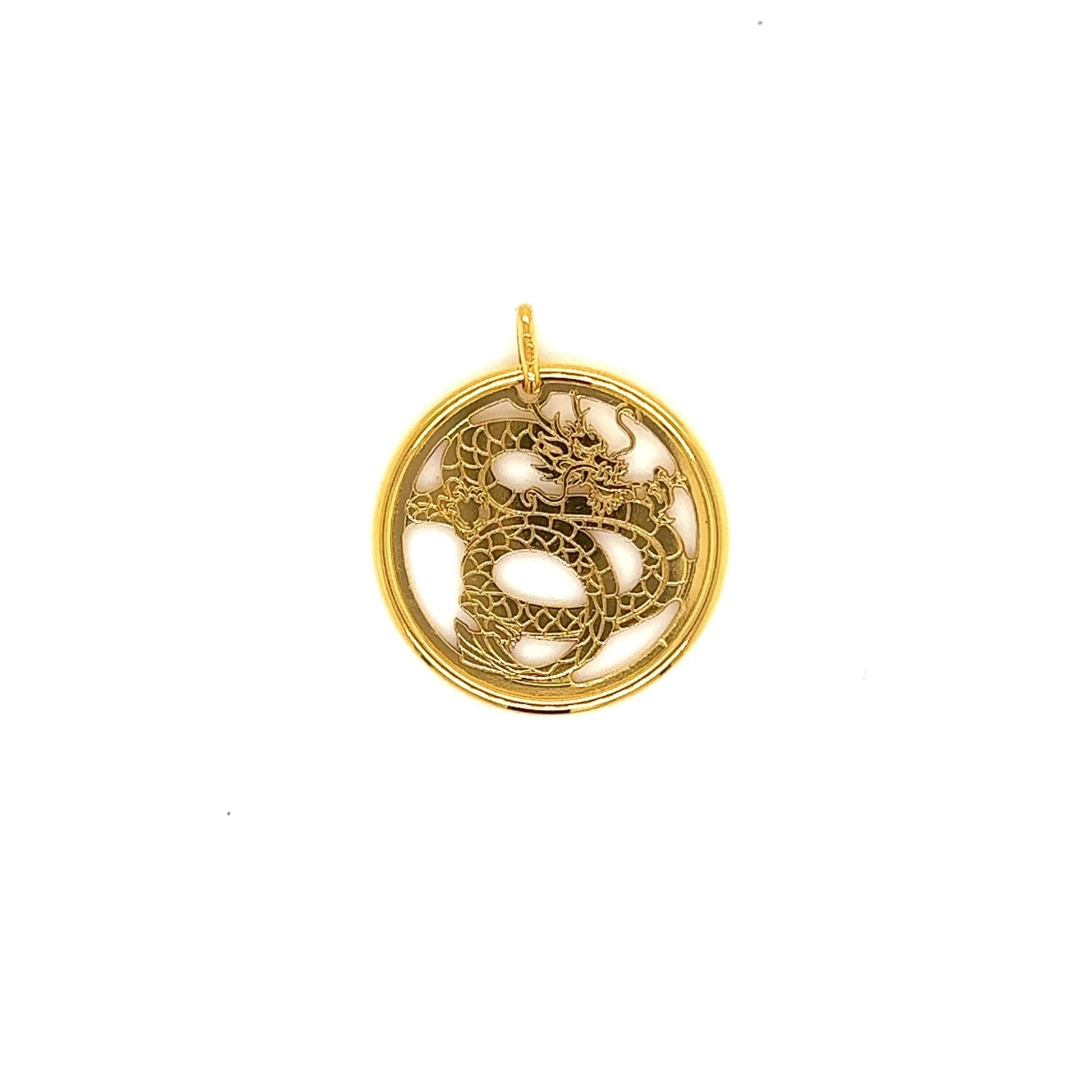Gold Round Pendant K24 gold - JMW Jewelry Wholesale