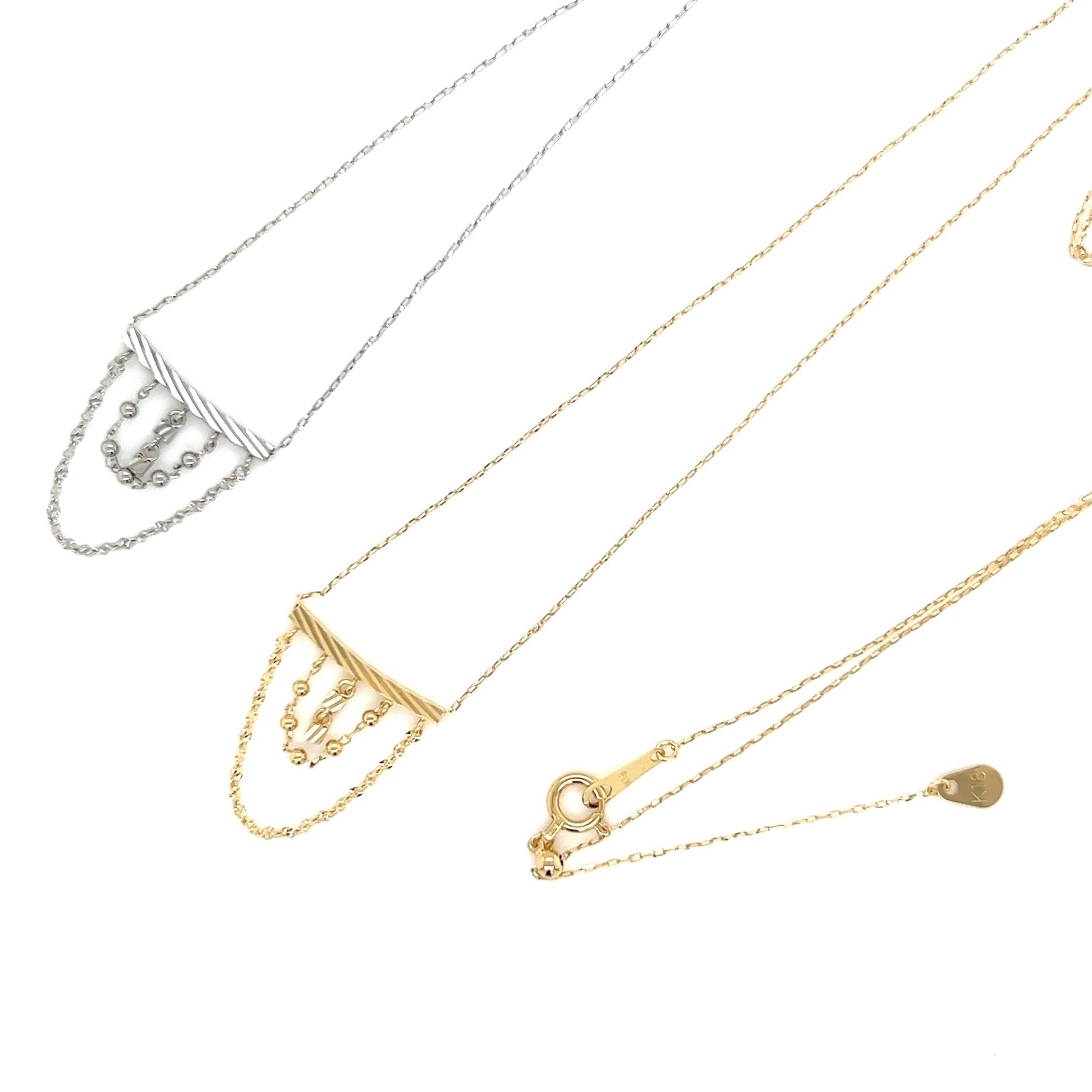 Gold Swing Beads Necklace - JMW Jewelry Wholesale